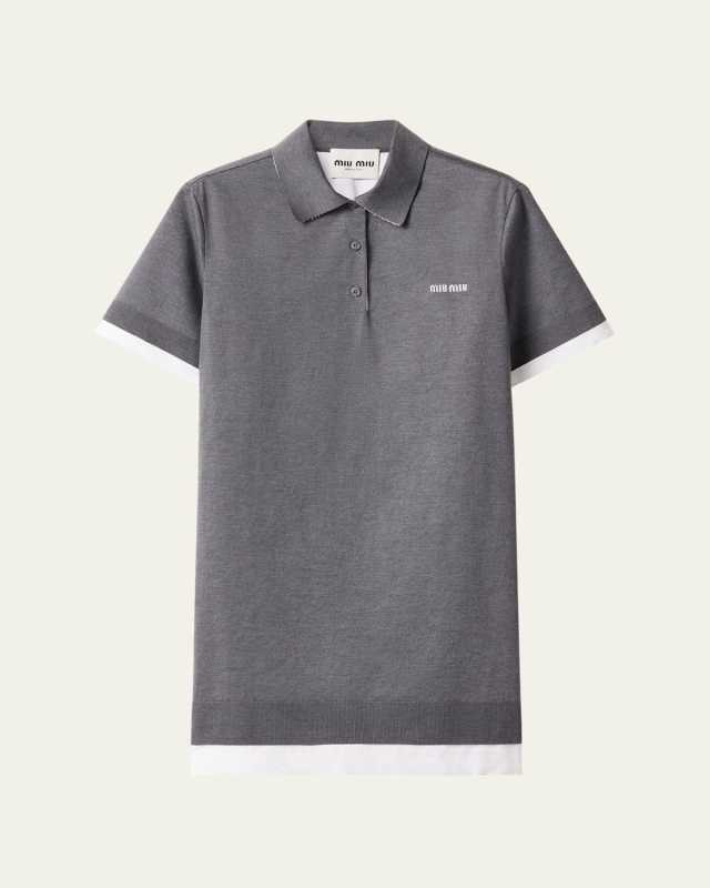 Short-Sleeve Mini Polo Dress